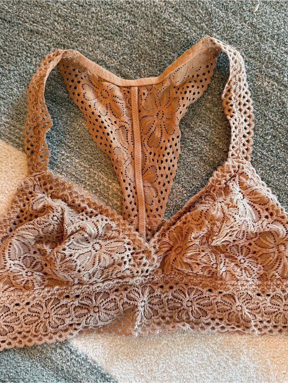 aerie Lace Bralette in Nude